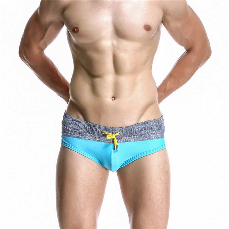 Swim Trunk Quick Dry - Мужские плавки с цветными блокировками, сексуальные